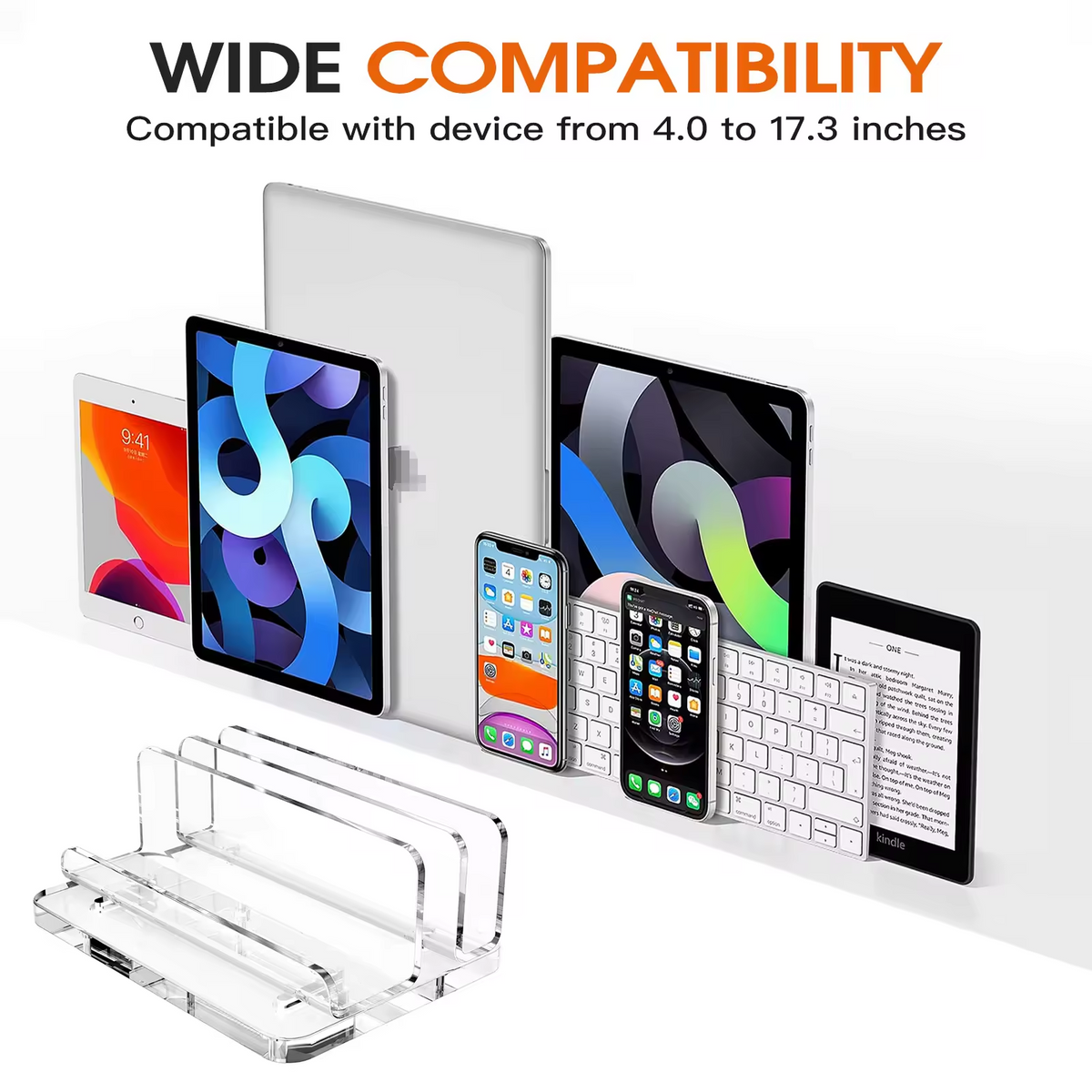 The Tri-Layer Stand Laptop, Keyboard & Phone | حامل الطبقات الثلاث — لابتوب وهاتف