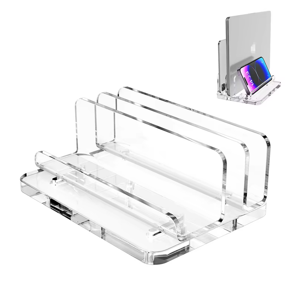 The Tri-Layer Stand Laptop, Keyboard & Phone | حامل الطبقات الثلاث — لابتوب وهاتف